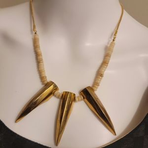 27" Necklace on Serpentine Chain With Back Chained Tassel Detail